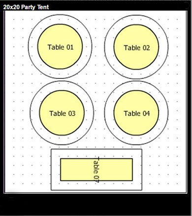20x20 party tent