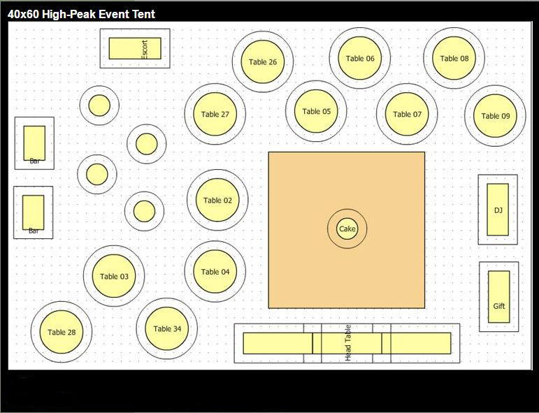 40x60 high-peak event tent